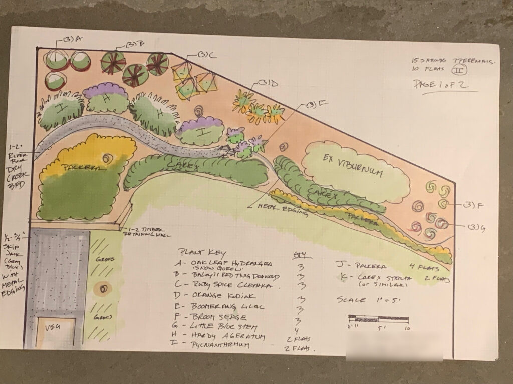 Hillside Native Planting Design